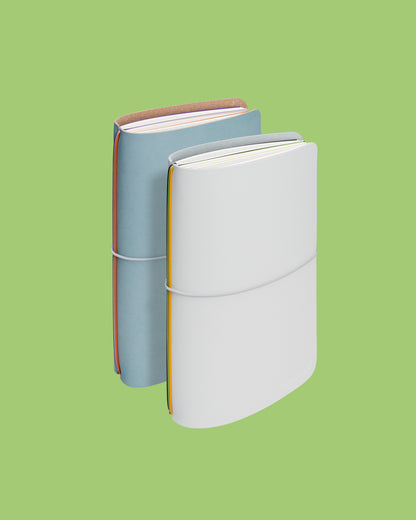 two refillable notebook covers with refills
