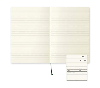 Midori MD notebook A5 lined. Notebook for journaling and note taking.