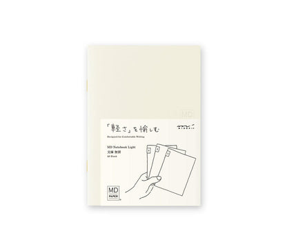 Midori MD Notebook Light A6 Blank - Pack of 3
