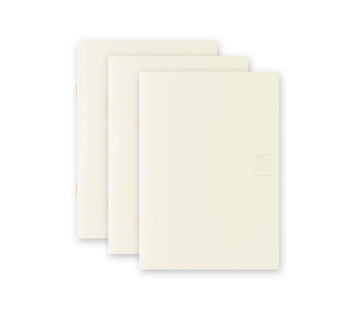 Caderno Midori MD Light A6 | Branco - Pack de 3