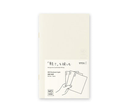 Caderno Midori MD Light B6 | Branco - Pack de 3