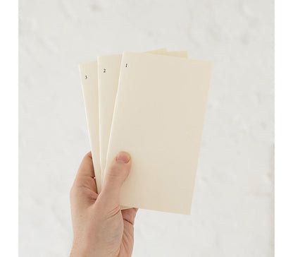 Midori MD Notebook Light B6 Slim Blank - Pack of 3