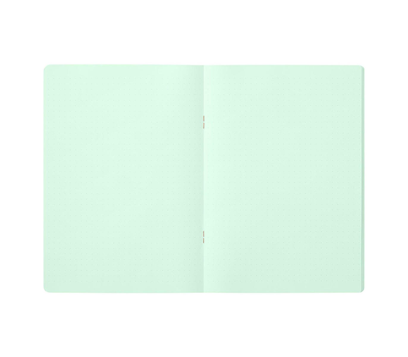 Caderno A5 Verde Pontilhado