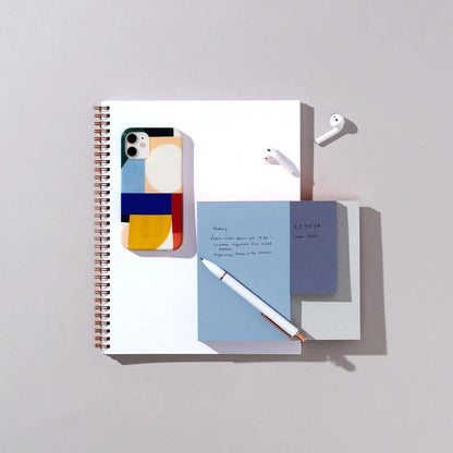 Notepad with 3 sections | Blue