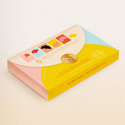 Cartões pop Ginkgo - conjunto de 6