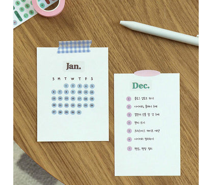 Diary Date Sticker Vintage
